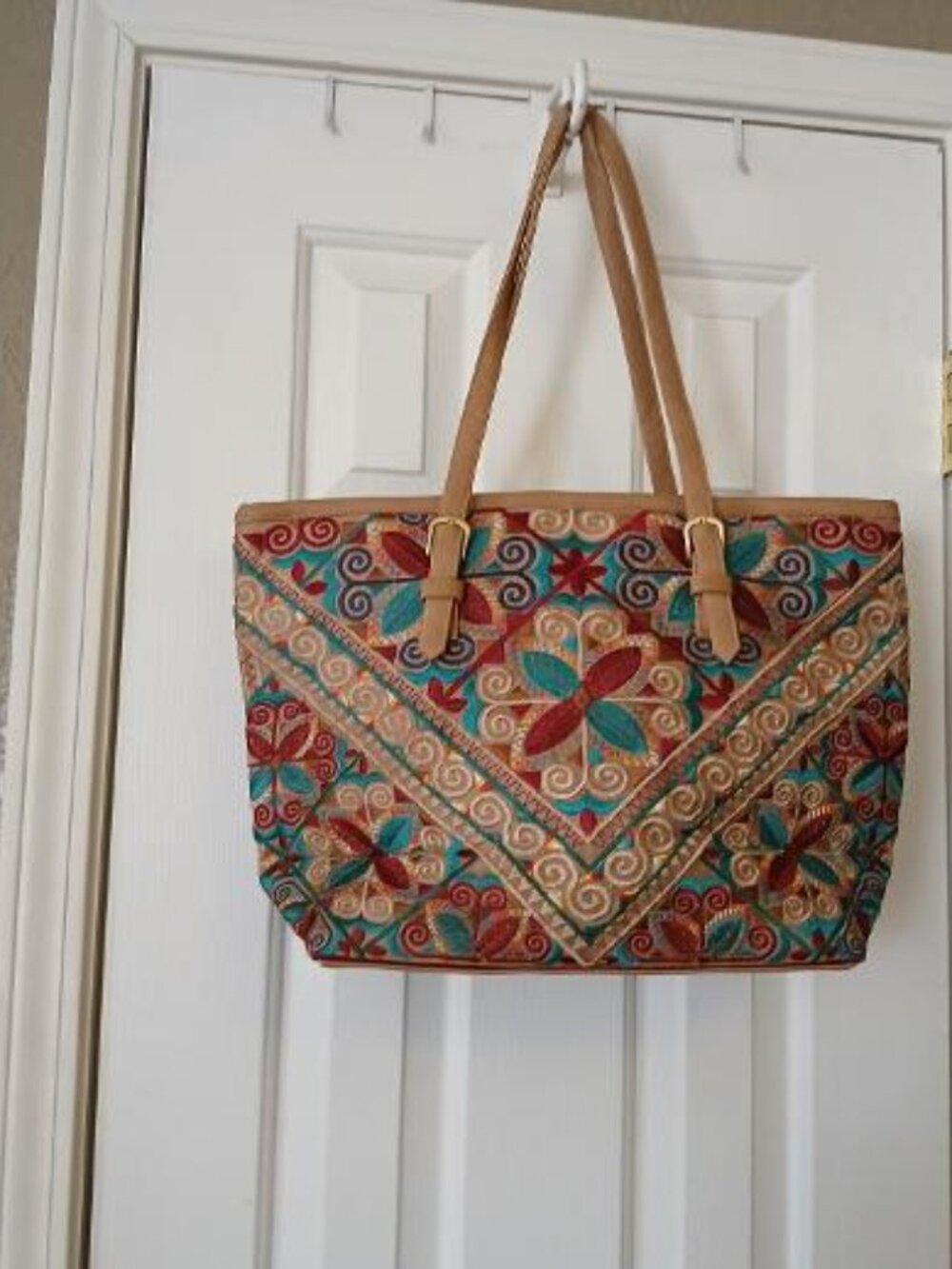 Ethnic Style leather women's handbag